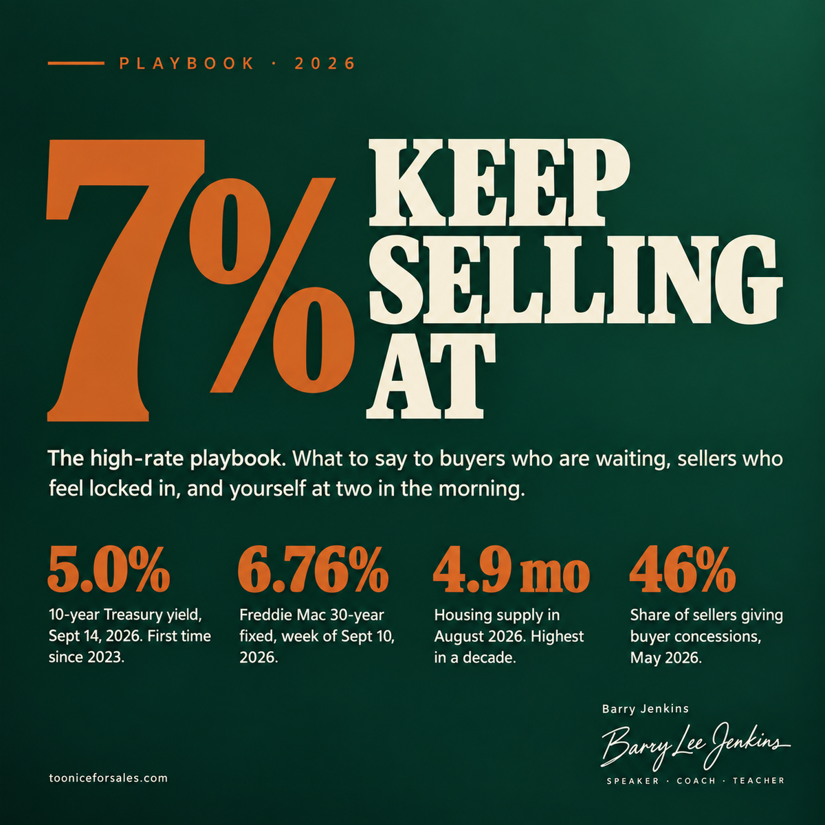 Keep Selling at 7 Percent — The High-Rate Playbook by Barry Jenkins