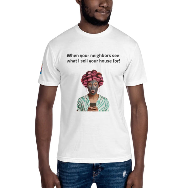 unisex crew neck tee white for realtor