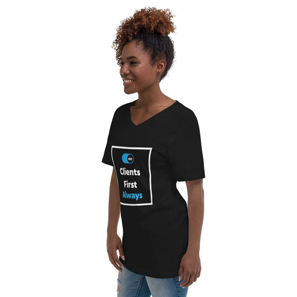 unisex v-neck tee for real estate agents left