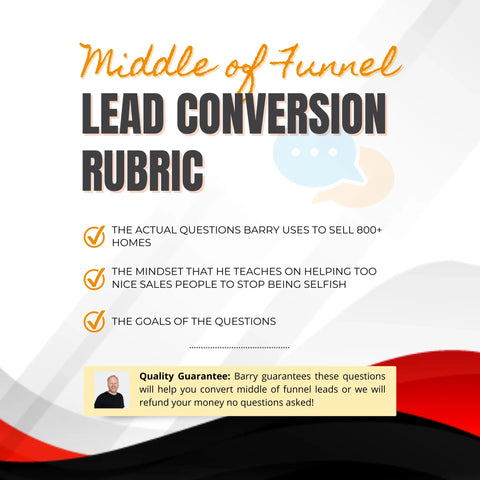middle of funnel lead conversion rubric for realtors