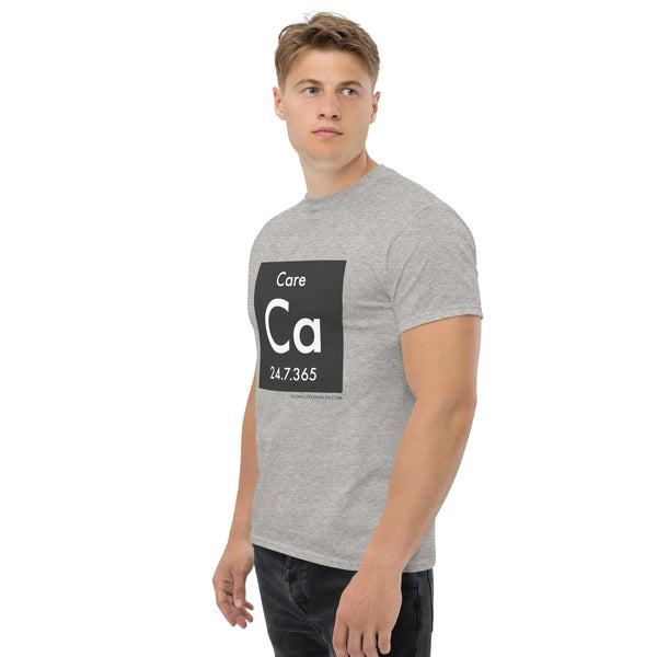 mens classic tee sport grey left front