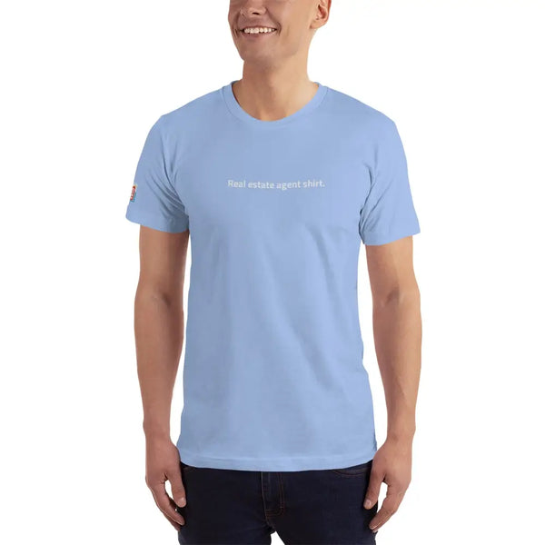 unisex realtor t-shirt baby blue front