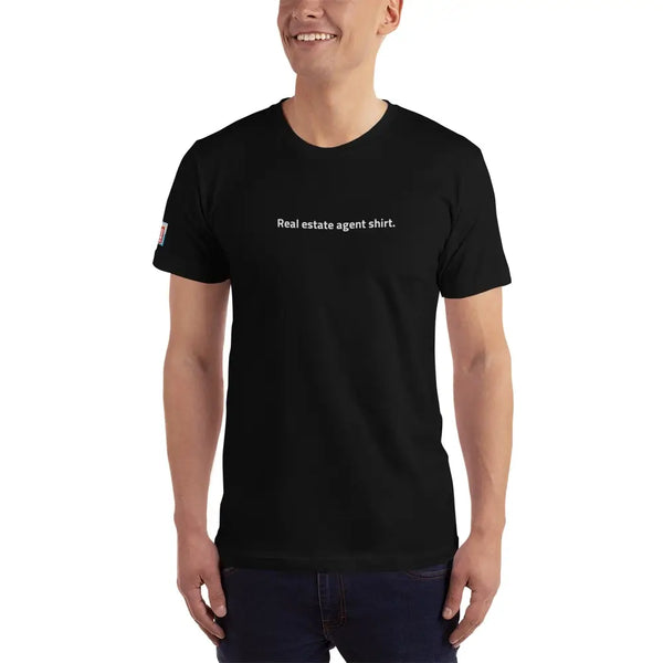 unisex realtor t-shirt black front
