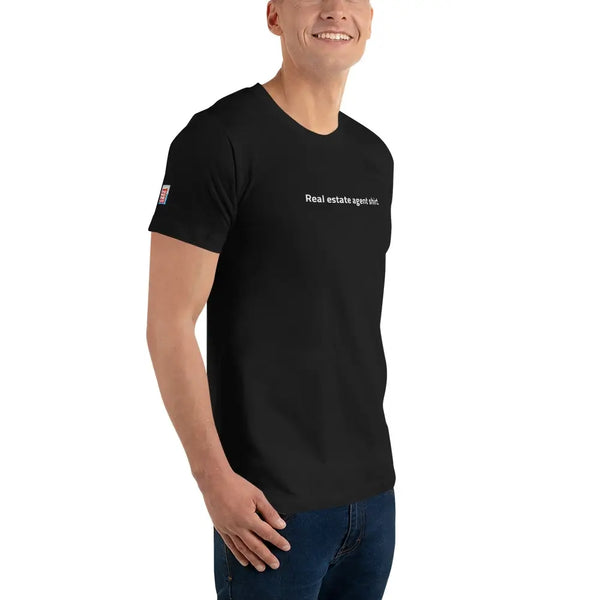 unisex realtor t-shirt black right front