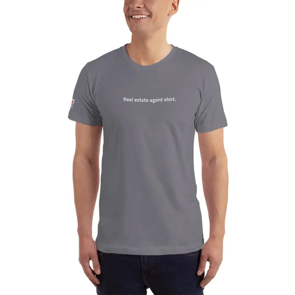 unisex realtor t-shirt slate front