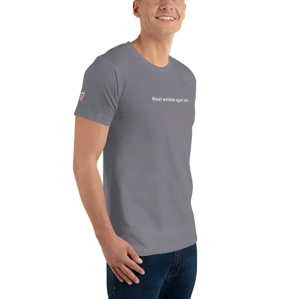 unisex realtor t-shirt slate right front